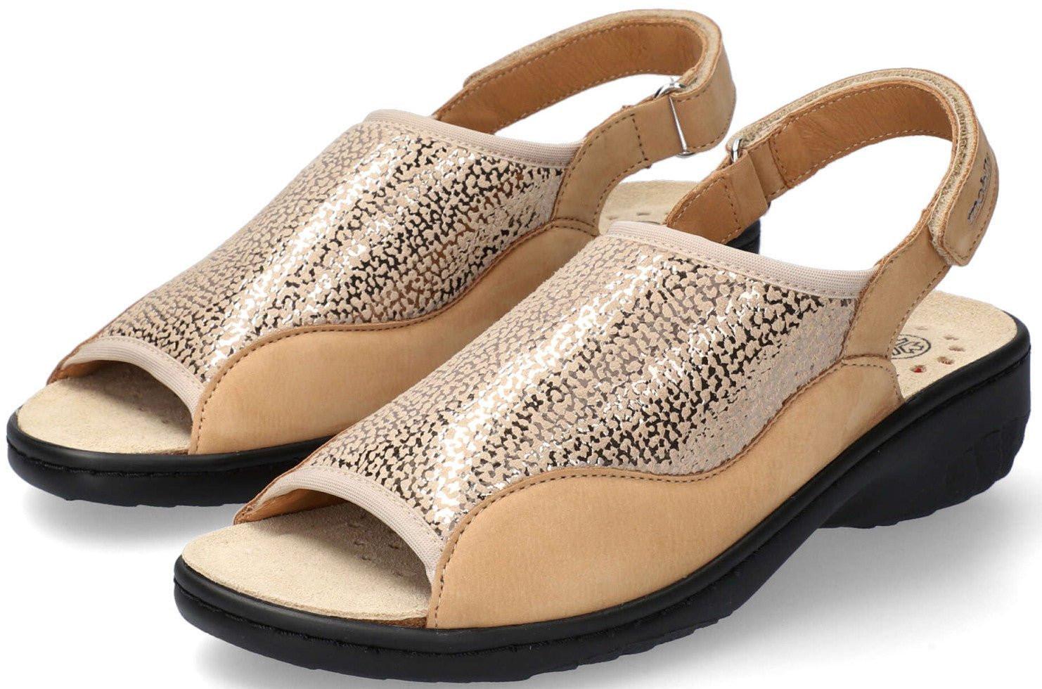 Image of Gisella - Nubuk Sandale Damen Beige 41
