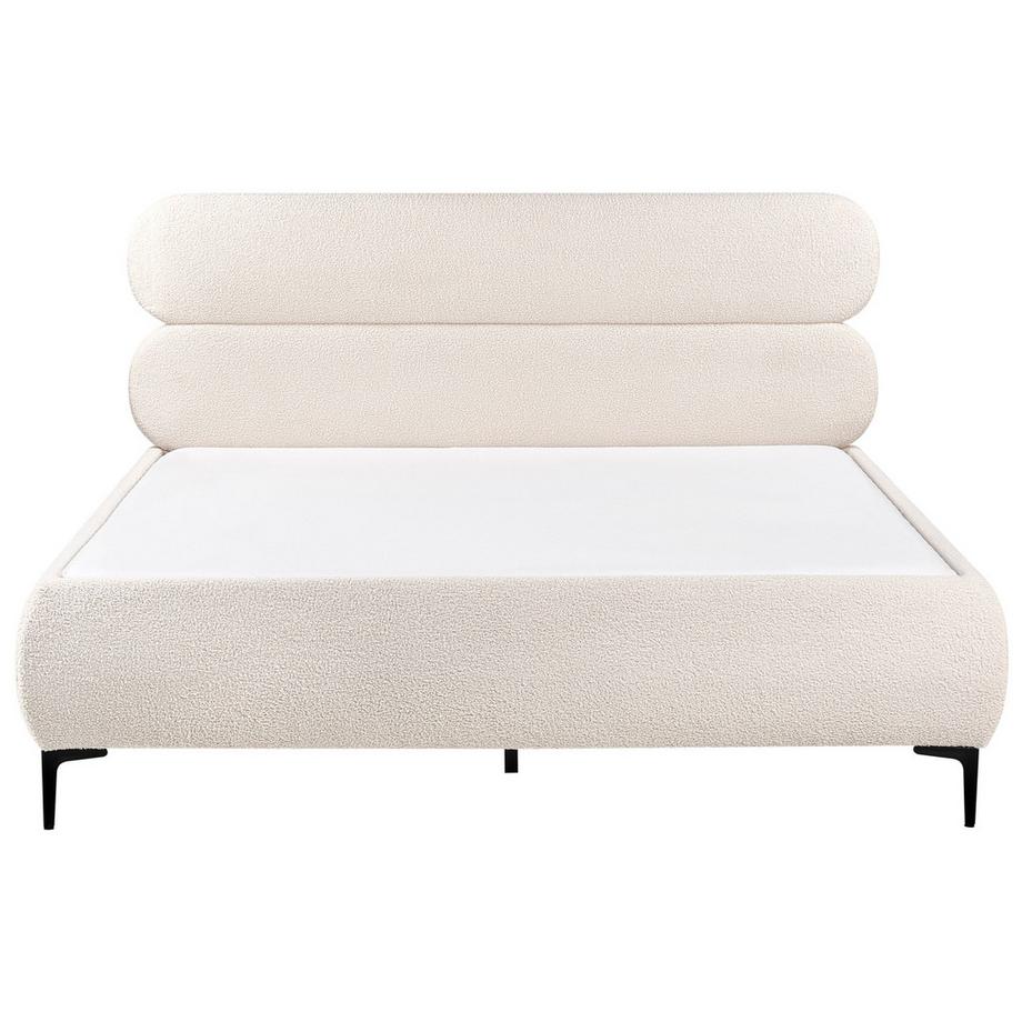 Beliani Letto en Bouclé Minimalista LESSAY  