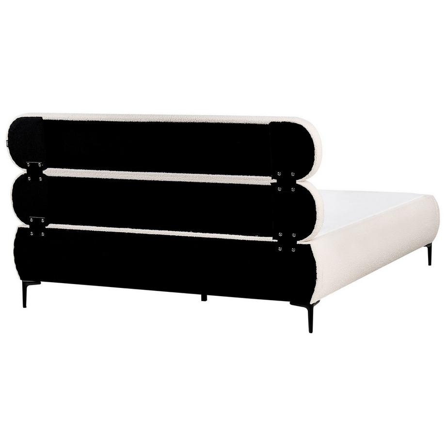 Beliani Letto en Bouclé Minimalista LESSAY  