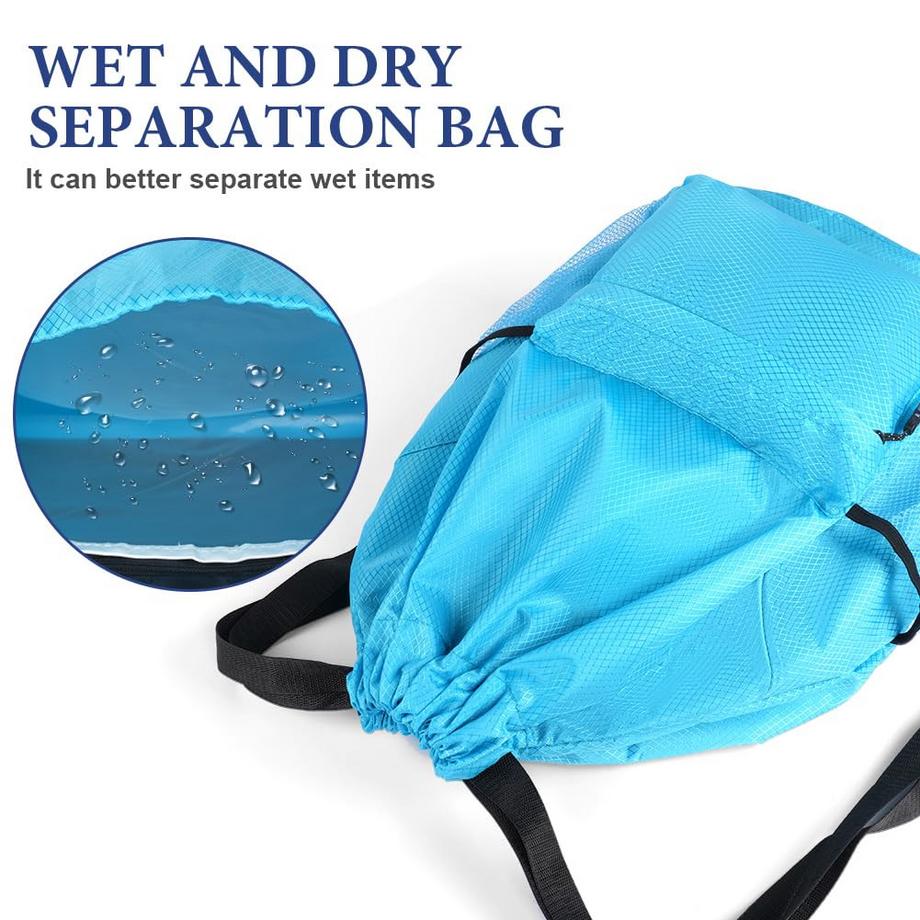 Only-bags.store Sac à dos de sport à cordon de serrage et grande capacité  
