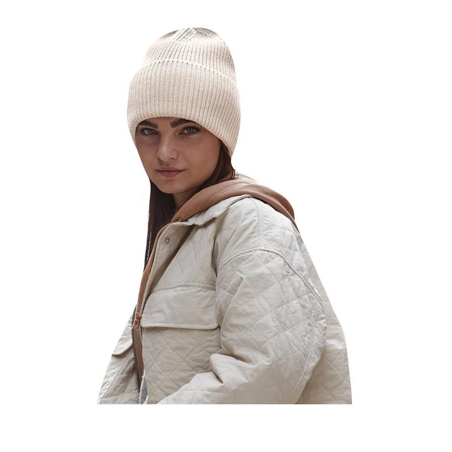 Beechfield Berretto a costine con risvolto  