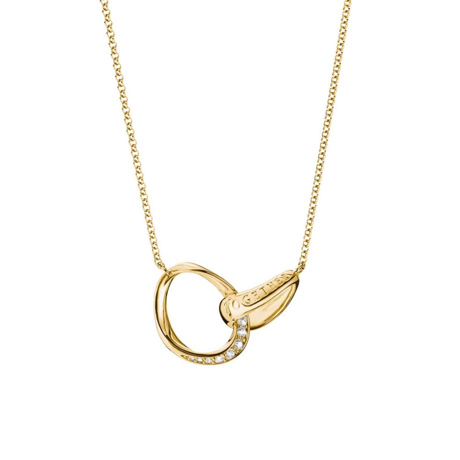Thomas Sabo  Collier Together Plaqué  avec Zircons 