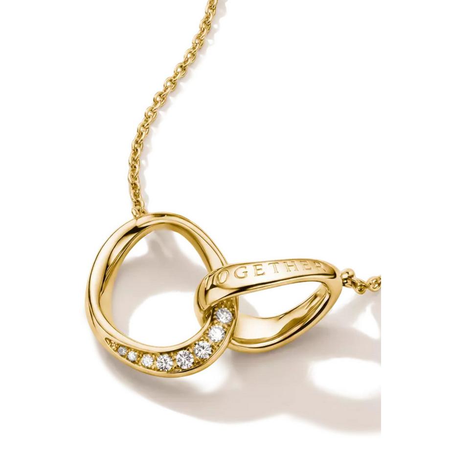 Thomas Sabo  Collier Together Plaqué  avec Zircons 