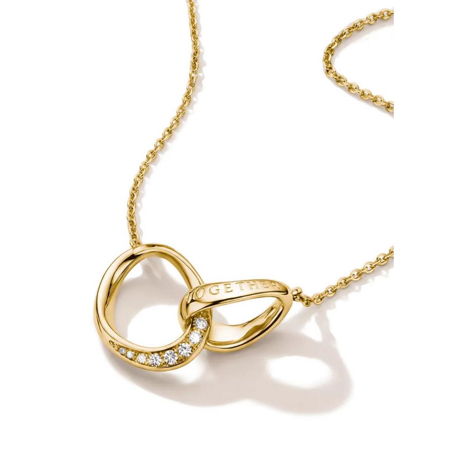 Thomas Sabo  Collier Together Plaqué  avec Zircons 