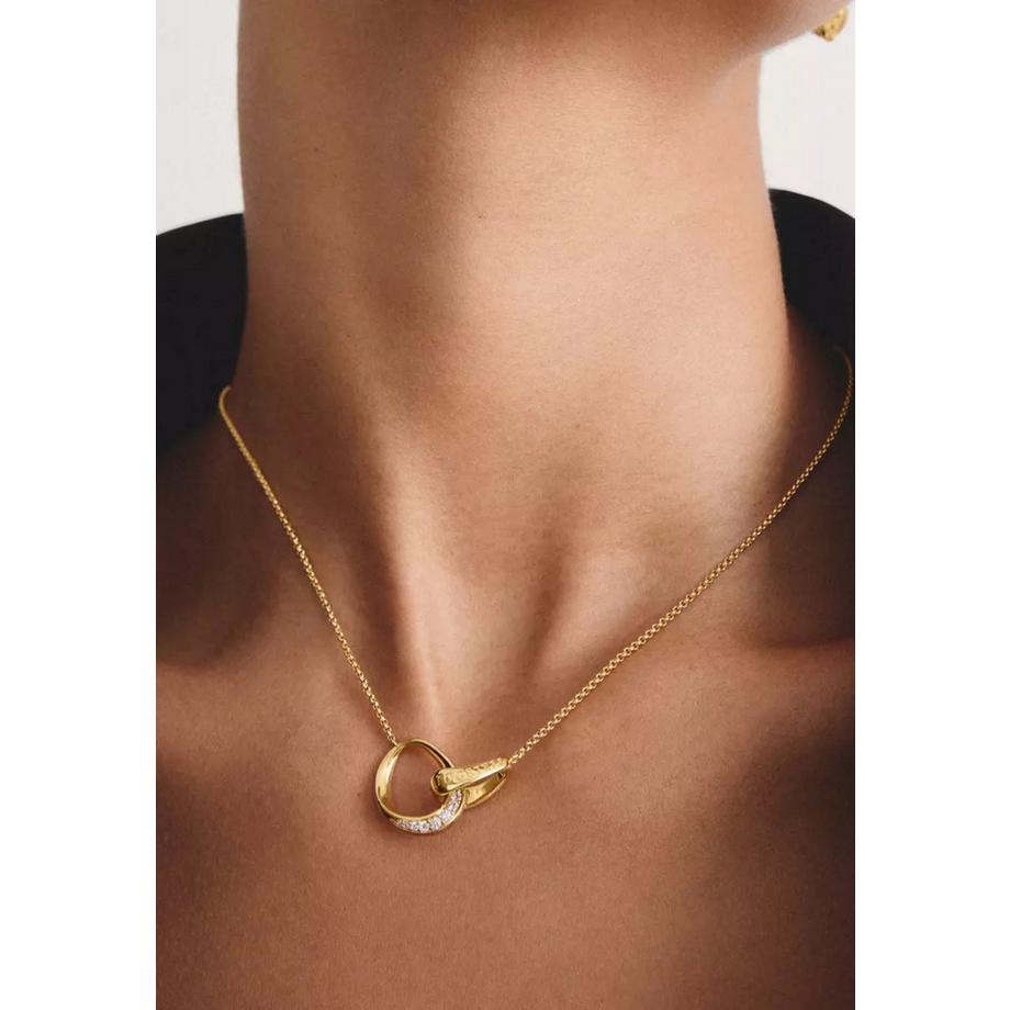 Thomas Sabo  Collier Together Plaqué  avec Zircons 