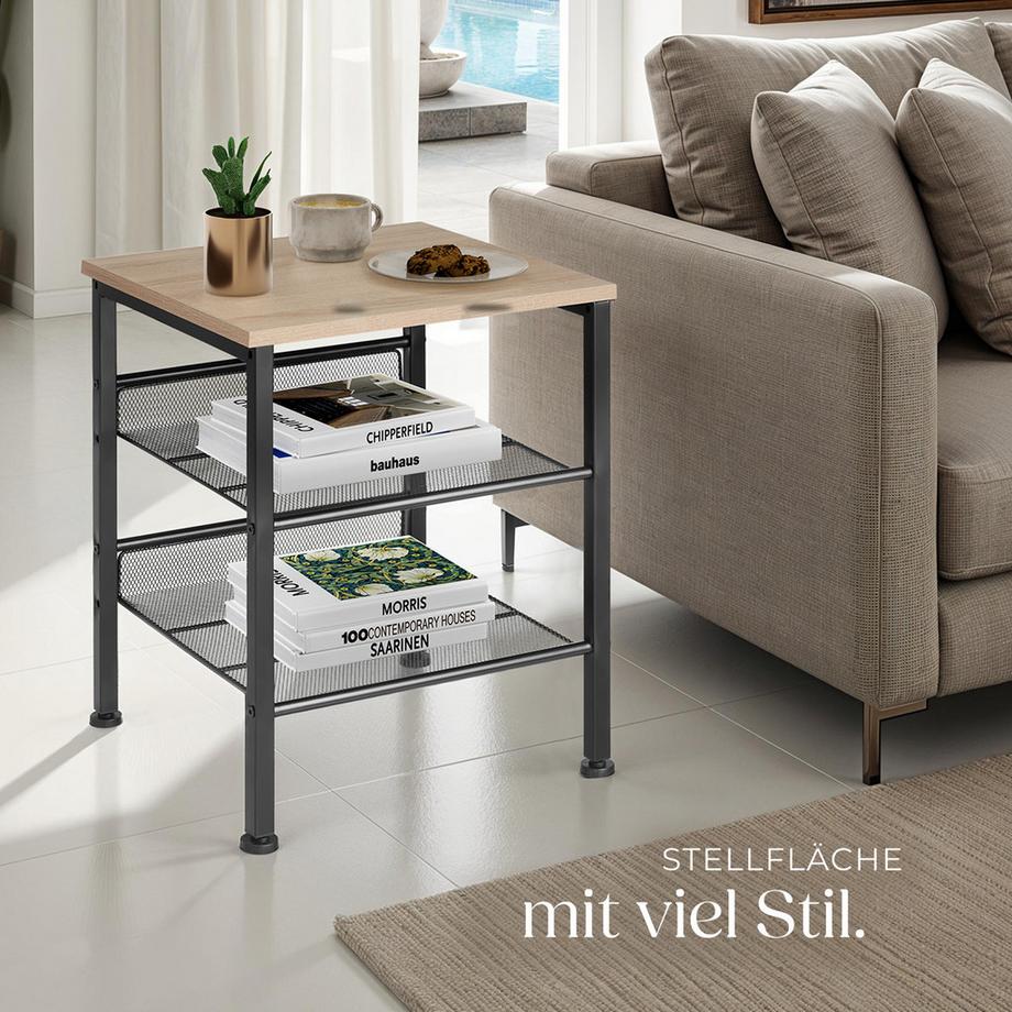 Tectake Table d'appoint LINCOLN style industriel  