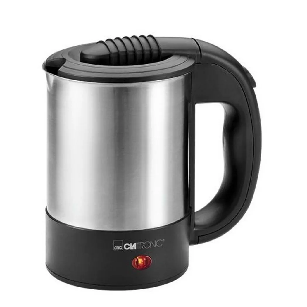 Clatronic – WKR 3624 Reise-Wasserkocher, Edelstahl, rostfrei, 0,5L, One Size