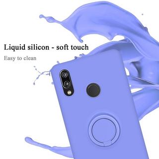 Cadorabo  Housse compatible avec Huawei P20 LITE 2018 / NOVA 3E - Coque de protection en silicone TPU flexible avec anneau 