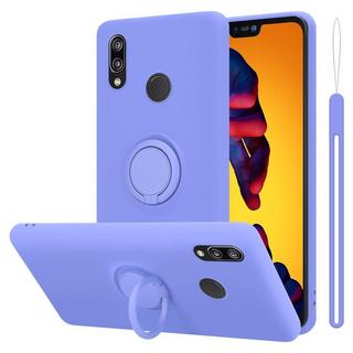 Cadorabo  Housse compatible avec Huawei P20 LITE 2018 / NOVA 3E - Coque de protection en silicone TPU flexible avec anneau 