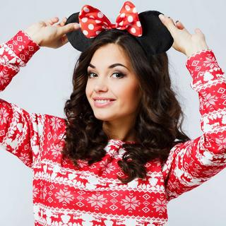 B2X  Cerchietto a forma di topo con fiocco, set da 6 