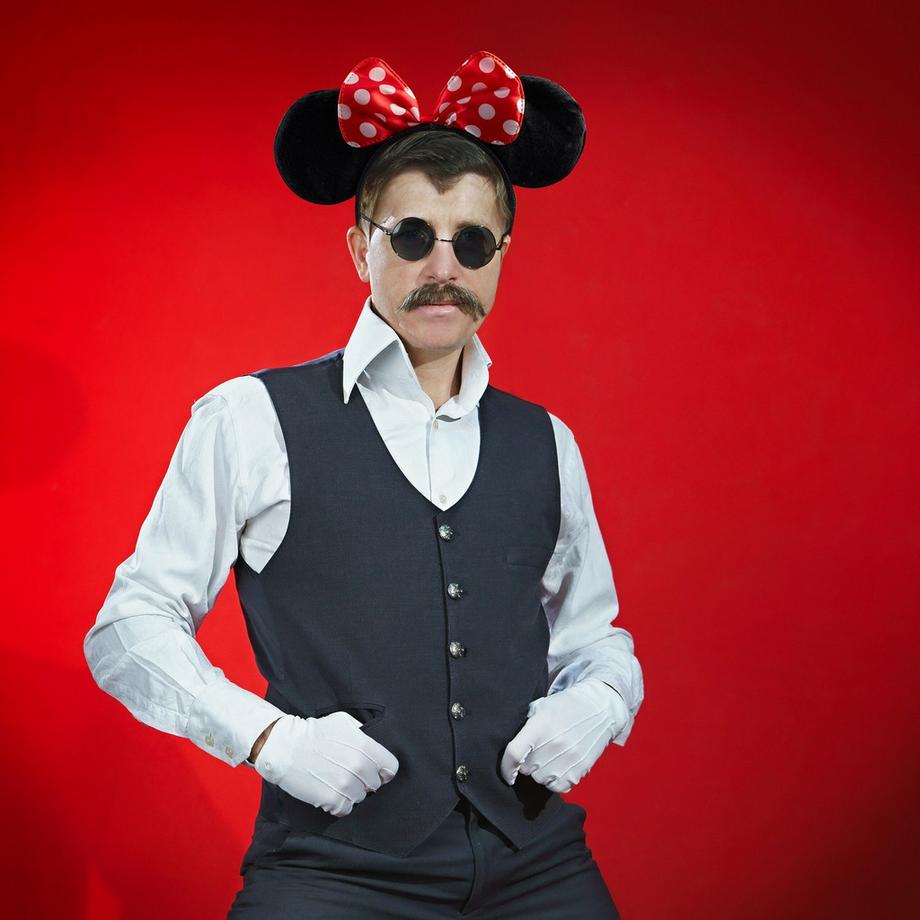 B2X  Maus-Haarreif mit Schleife im 6er-Set 