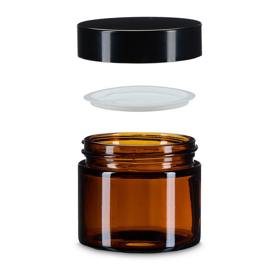 Northix Bocaux en verre ambré, ensemble anti-fuite  