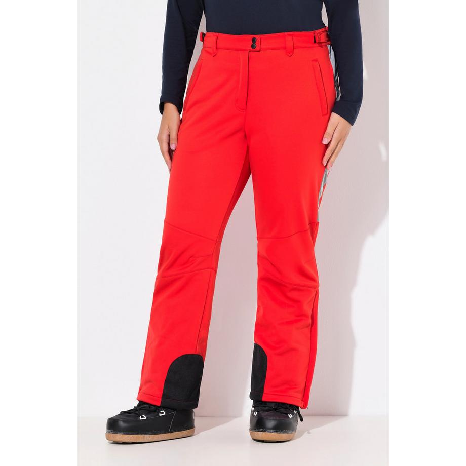 Ulla Popken  Pantaloni impermeabili in softshell con paraneve e tasche con zip 