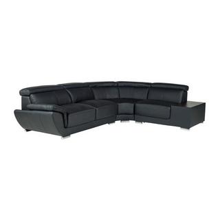 Vente-unique Ecksofa Leder NAHIA Ecke Rechts  