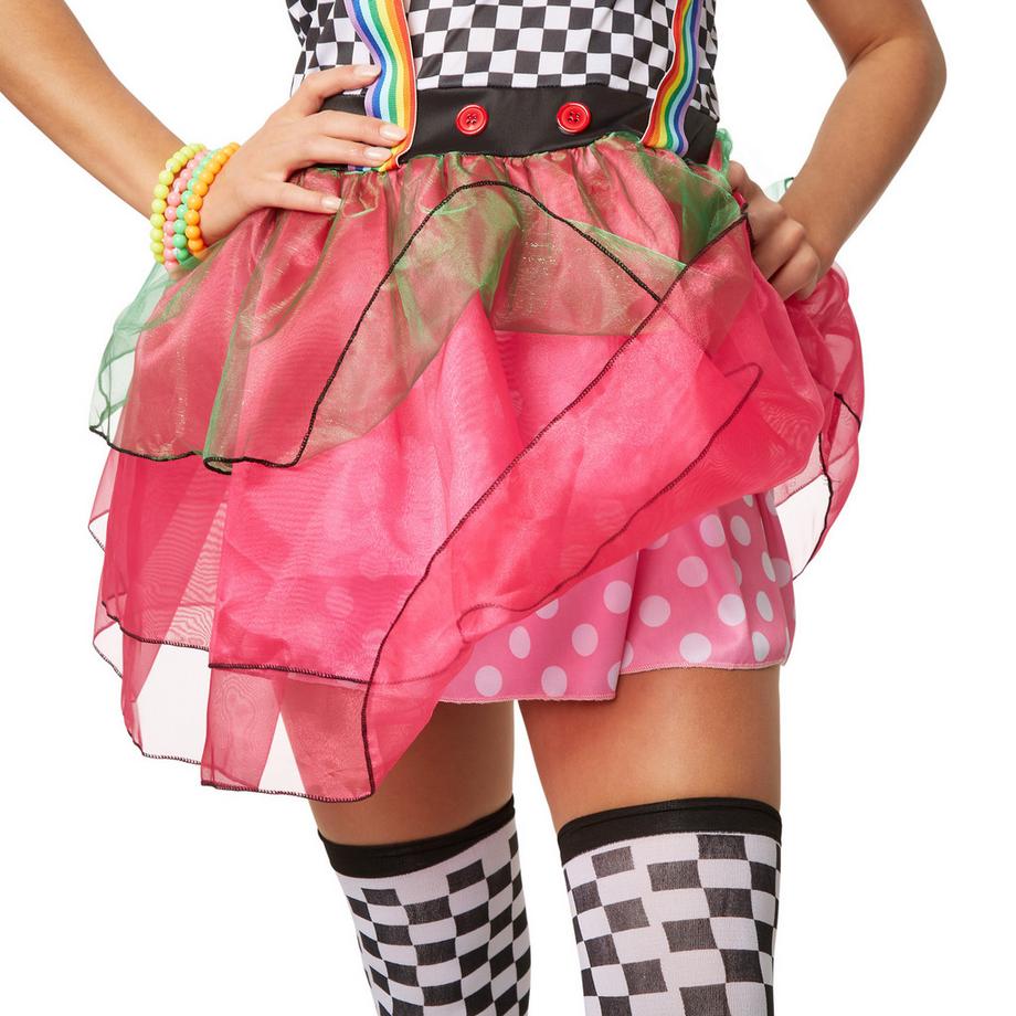 Tectake  Costume da donna - Clown Neon 