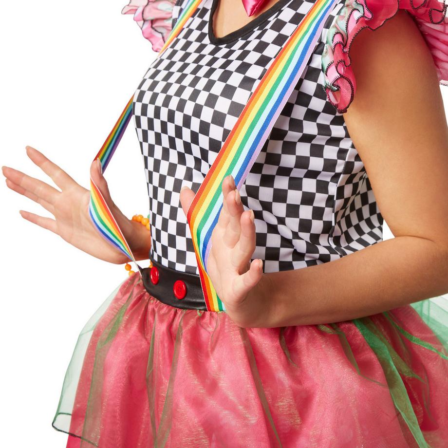 Tectake  Costume da donna - Clown Neon 
