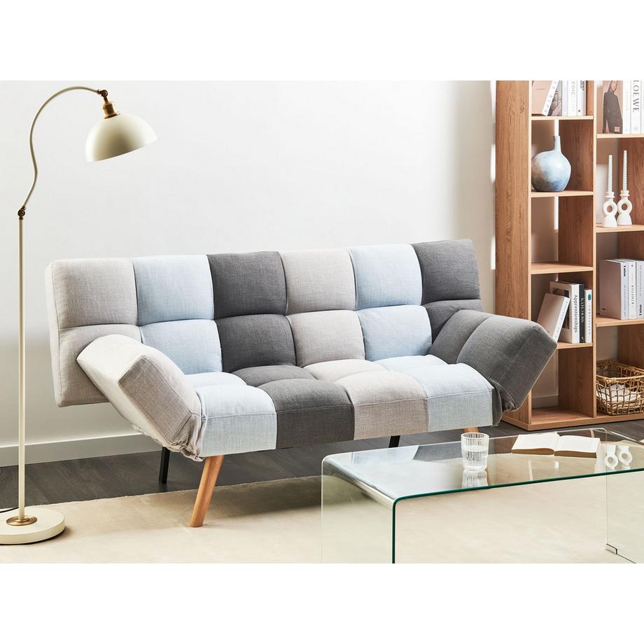 Beliani Canapé-lit en Tissu Rétro INGARO  