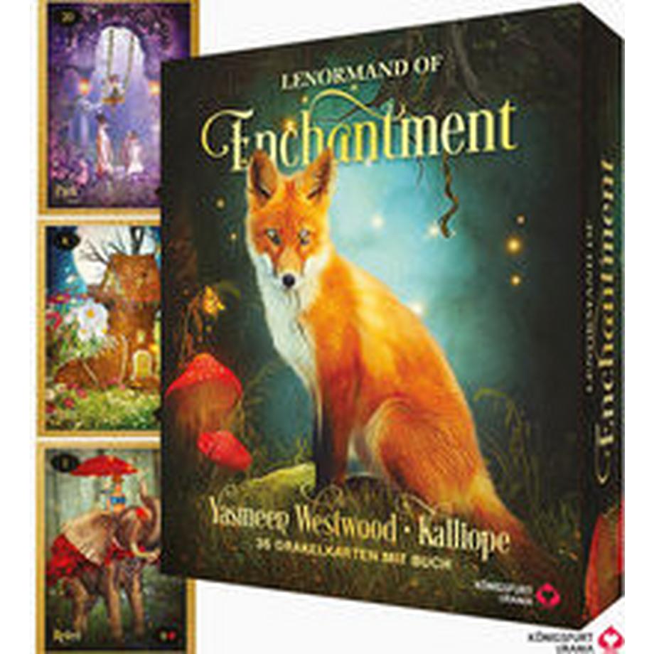 Königsfurt-Urania  Lenormand of Enchantment - Zauberhafte Orakelkarten im Fantasy-Style 