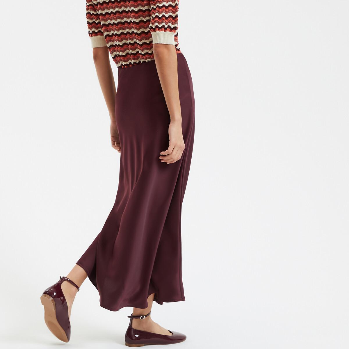 La Redoute Collections Ausgestellter Maxirock aus mattem Satin  