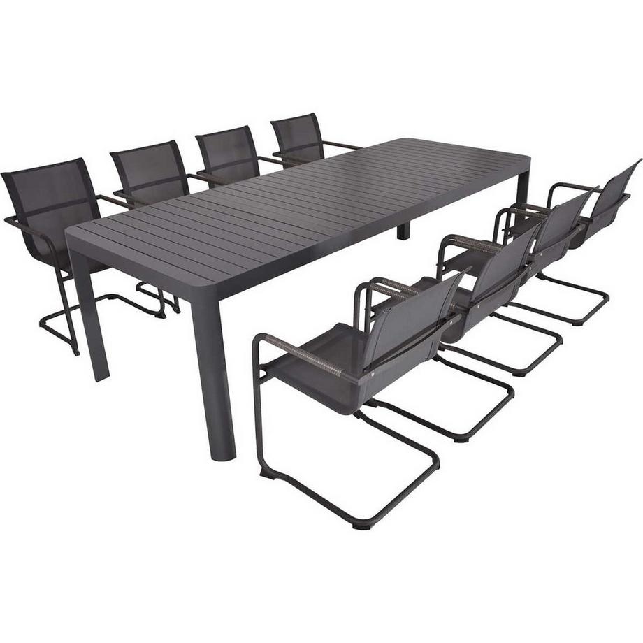 mutoni pleasure Ensemble de salle à manger de jardin Amira (9 pièces)  