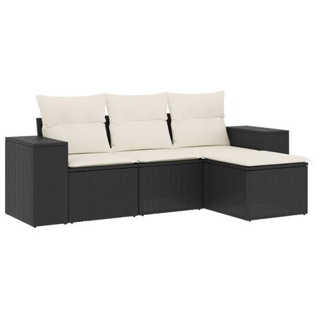 VidaXL set divano da giardino Polirattan  