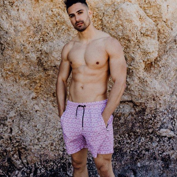 Image of Seashey Badeshorts Herren Rosa XL