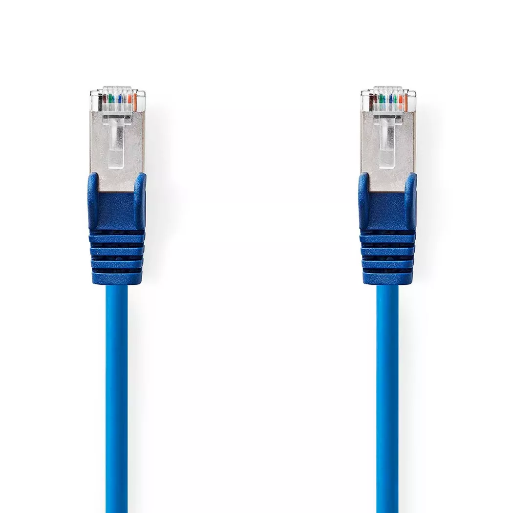 Nedis – CAT5e-Netzwerkkabel | SF/UTP RJ45-Stecker 20,0 m Rund PVC Blau Etikett, One Size