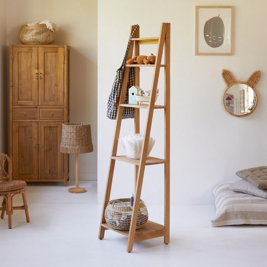 Tikamoon Kinder-Bücherregal aus massivem Teak Bahya  