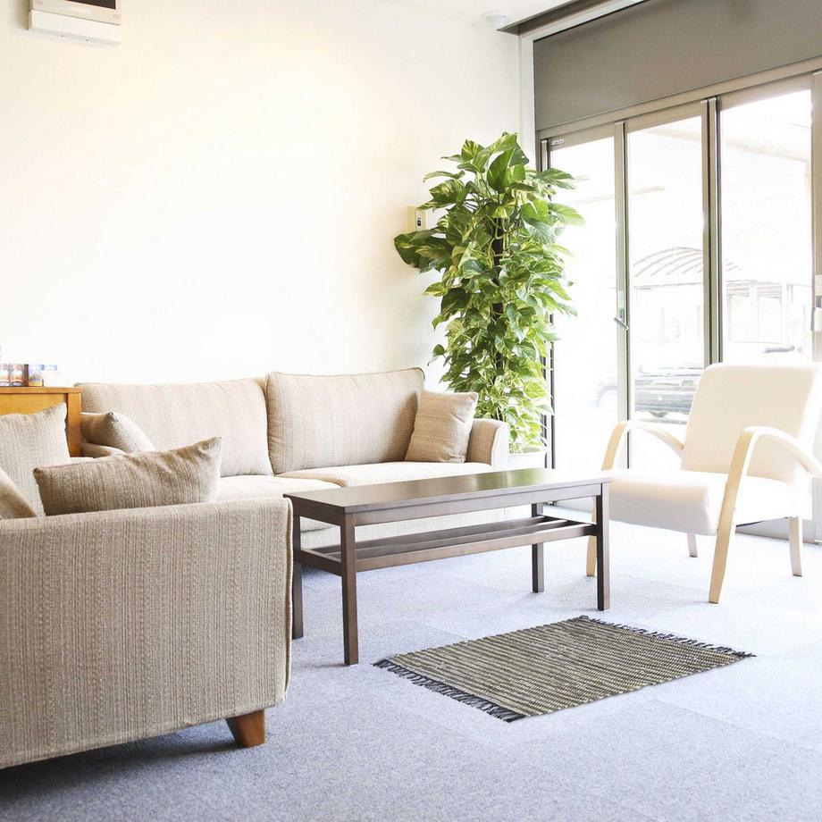 Northix Läuferteppich aus Leder und Baumwolle  