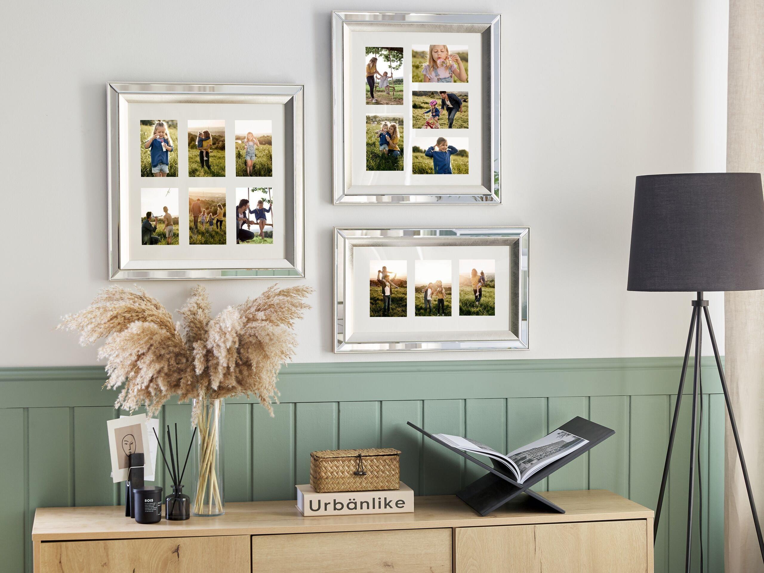 Beliani Cornice per 6 foto en Vetro Moderno MAKENI  