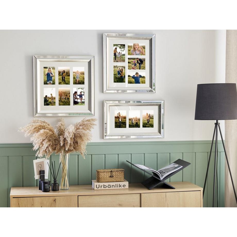 Beliani Cornice per 6 foto en Vetro Moderno MAKENI  