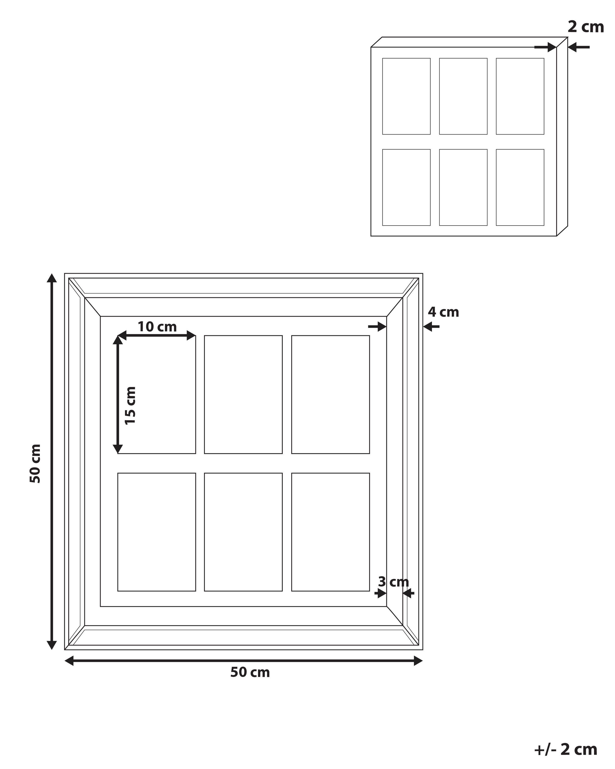 Beliani Cornice per 6 foto en Vetro Moderno MAKENI  