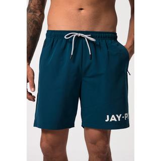 JP1880  Short de bain JAY-PI, collection Beachwear. Taille élastique et poches zippées 