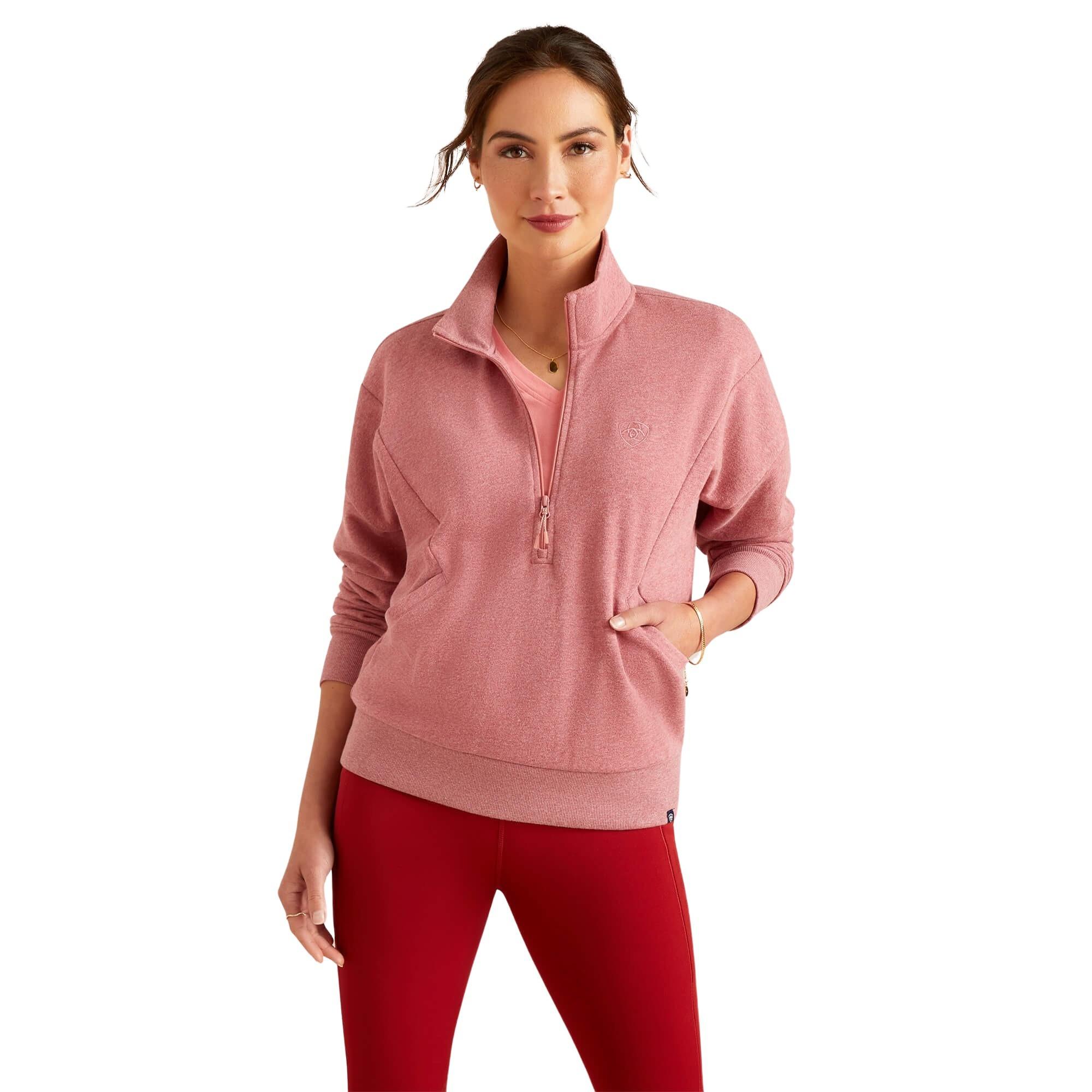 Image of Sweatshirt Reiten 1/2 Reißverschuss Frau Friday Damen L