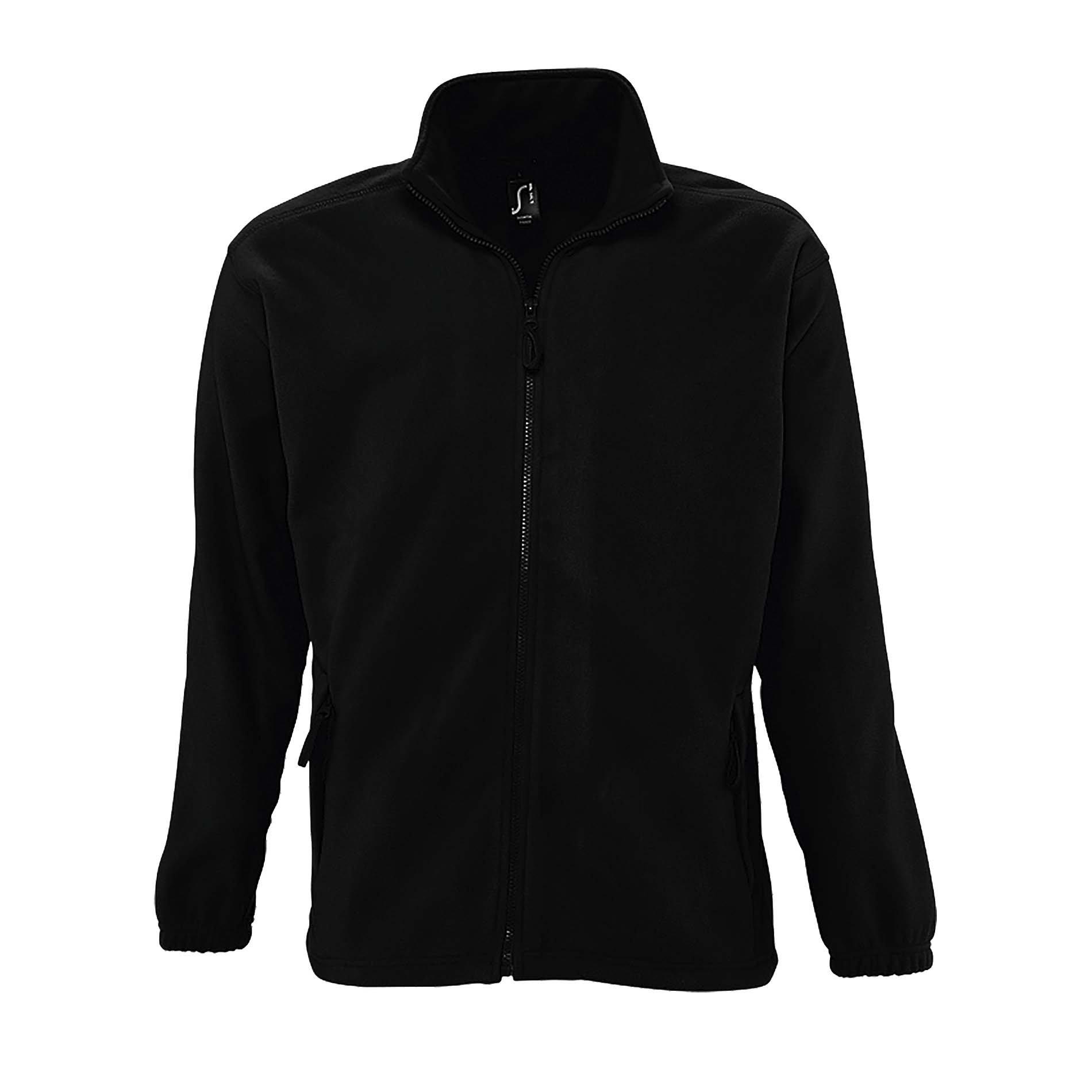 Image of Outdoor Fleece Jacke North Herren Schwarz XS