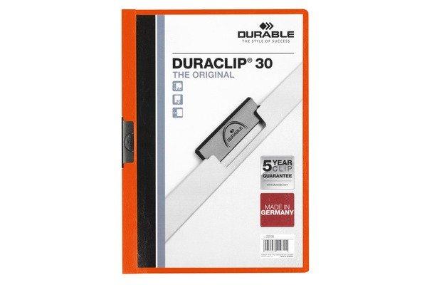 DURABLE DURABLE Klemmhefter DURACLIP 30 220009 für 30 Blatt A4 orange  