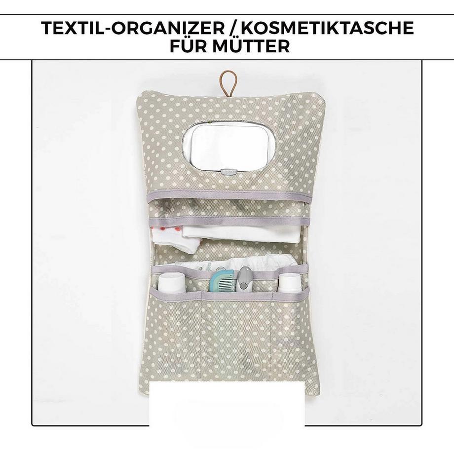 Alopini Organisateur de Sac à couches et Sac à cosmétiques 2 en 1  