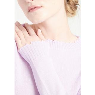 Studio Cashmere8  MIA 17 Pullover mit Rundhalsausschnitt und Ziselierung - 100% Kaschmir 