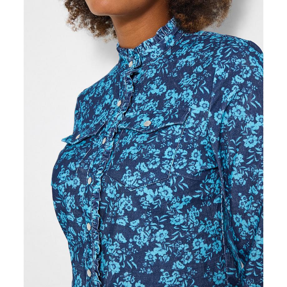 Joe Browns Vintage inspirierte geblümte Cordbluse  