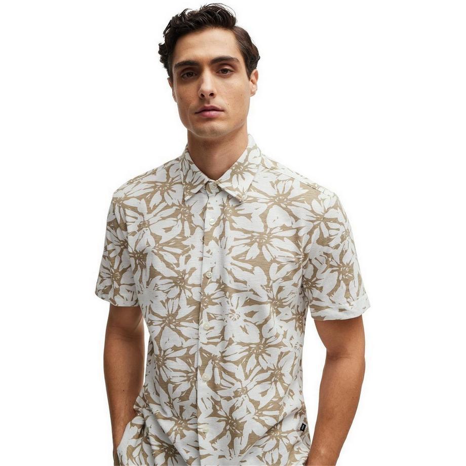 BOSS  Chemise Manches Courtes Motiftyle Floral 