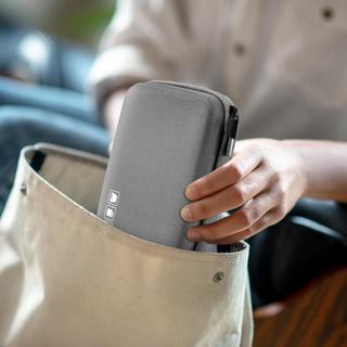 Only-bags.store  Hartschalenkoffer Tragbarer externer Festplattenkoffer für 2 Festplatten 