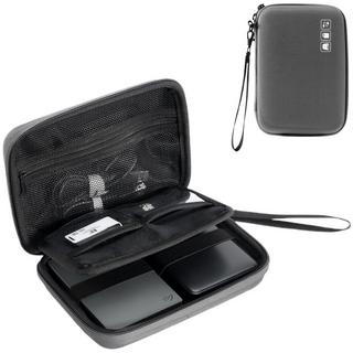Only-bags.store  Hartschalenkoffer Tragbarer externer Festplattenkoffer für 2 Festplatten 