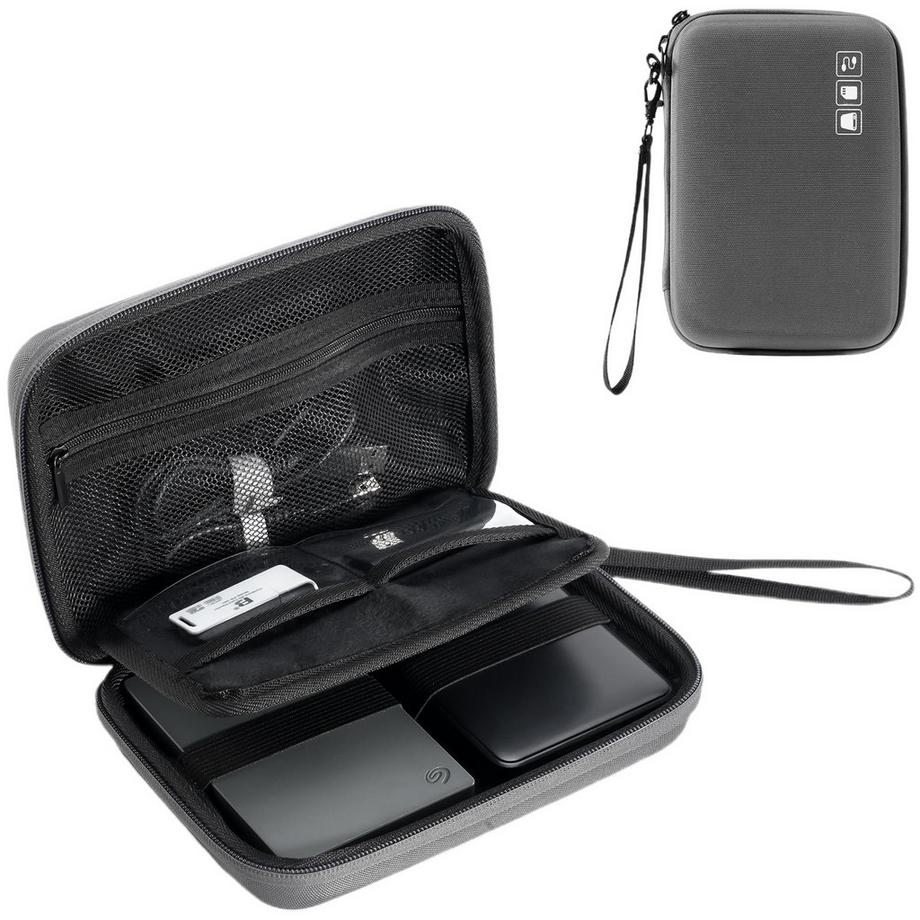 Boîtier rigide Boîtier portable pour disque dur externe pour 2 disques durs