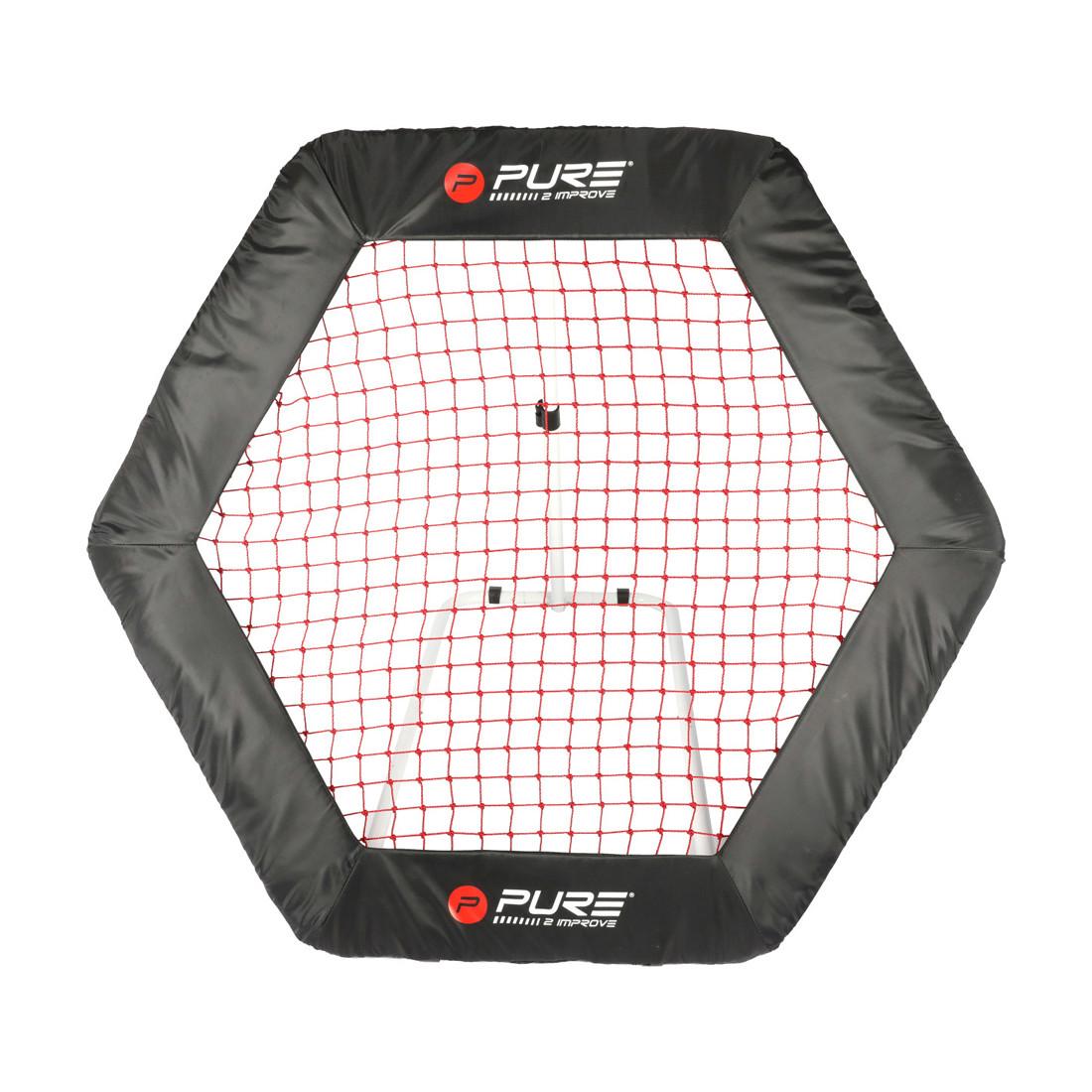 Pure  Fussball Trampolin sechseck 140 x 125 cm 