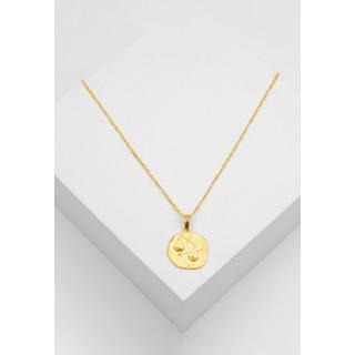 MUAU Schmuck  Pendentif signe du zodiaque echelle or jaune 750, 15x27mm 