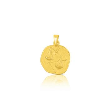 Pendentif signe du zodiaque echelle or jaune 750, 15x27mm