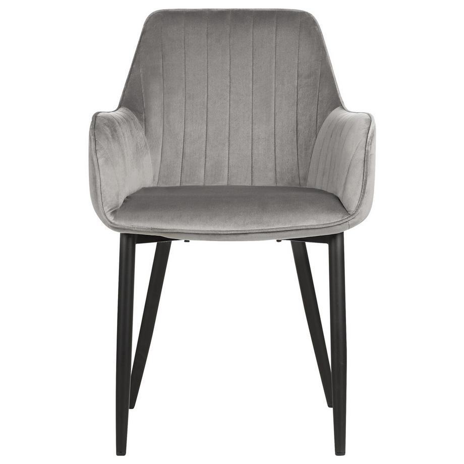 Beliani Lot de 2 chaises de salle à manger en Velours Glamour WELLSTON  