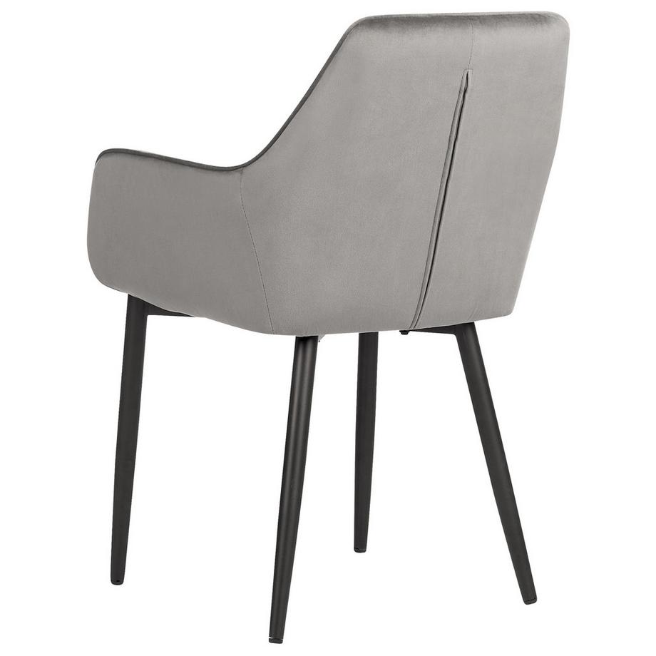 Beliani Lot de 2 chaises de salle à manger en Velours Glamour WELLSTON  