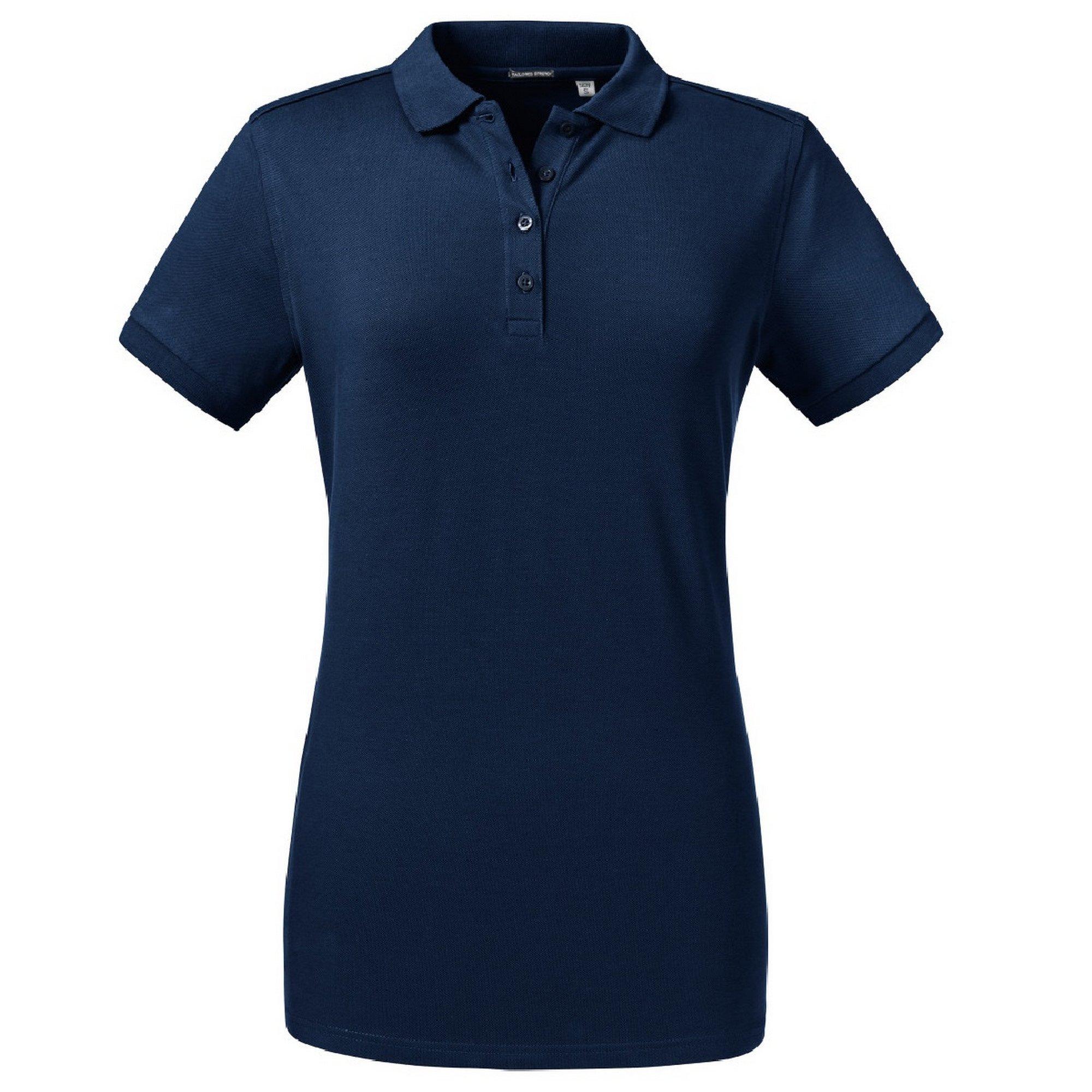 Image of Poloshirt, Stretch Damen Marine S