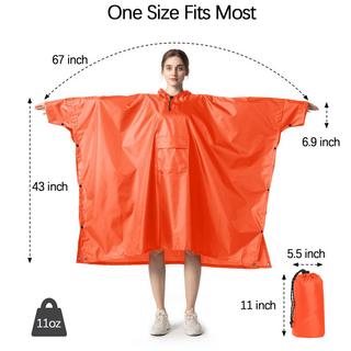 Alopini Poncho antipioggia multiuso 3-in-1  